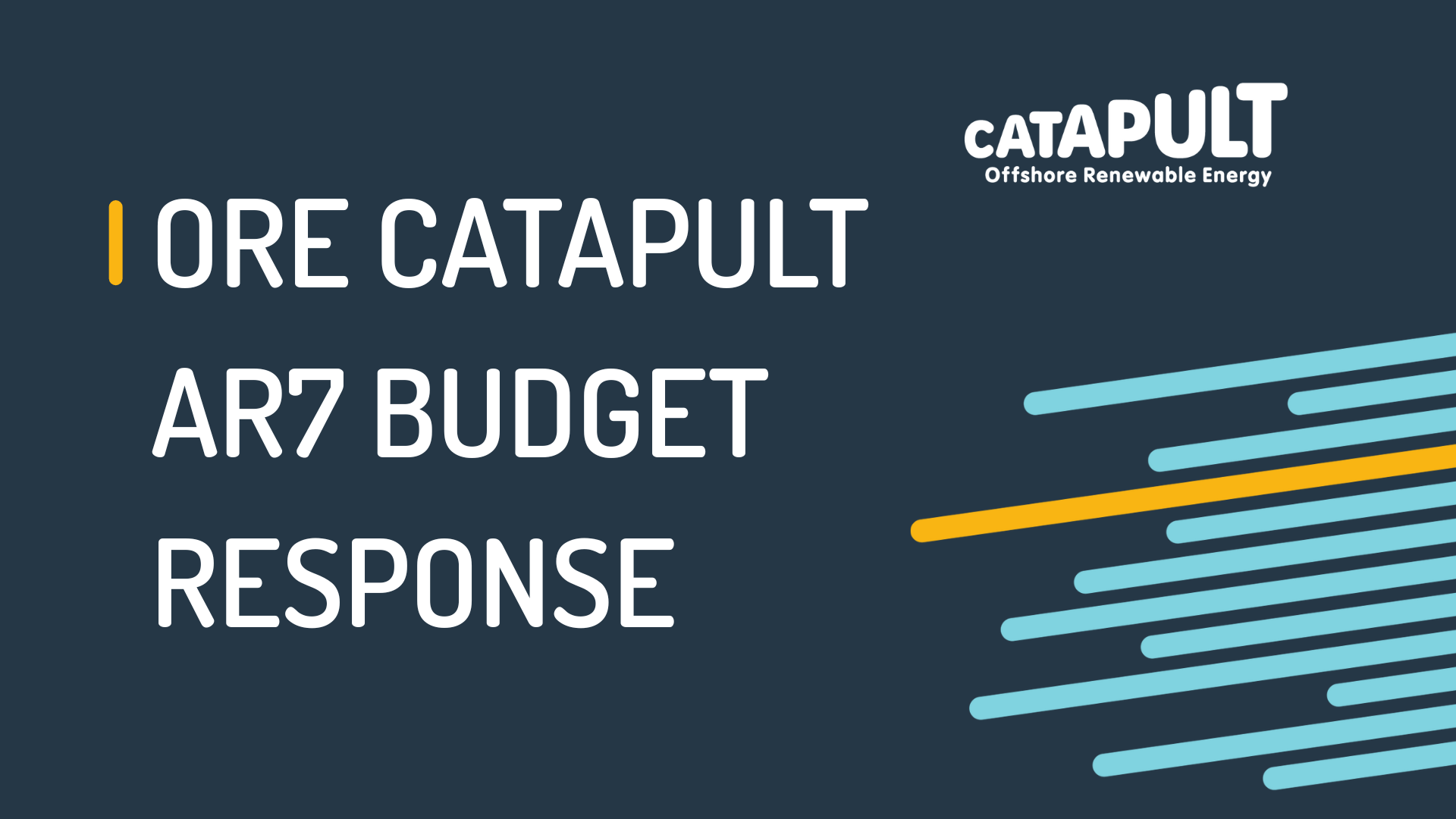 ORE Catapult Response to the AR7 Budget Announcement