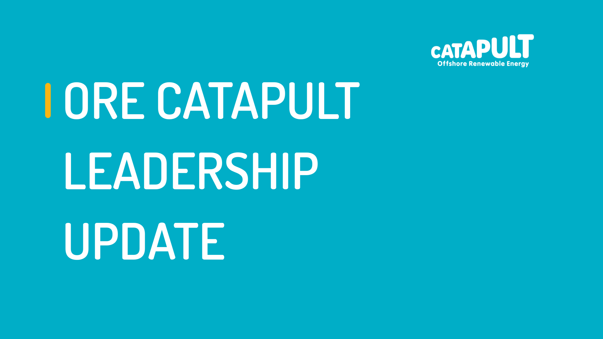ORE Catapult Leadership Update